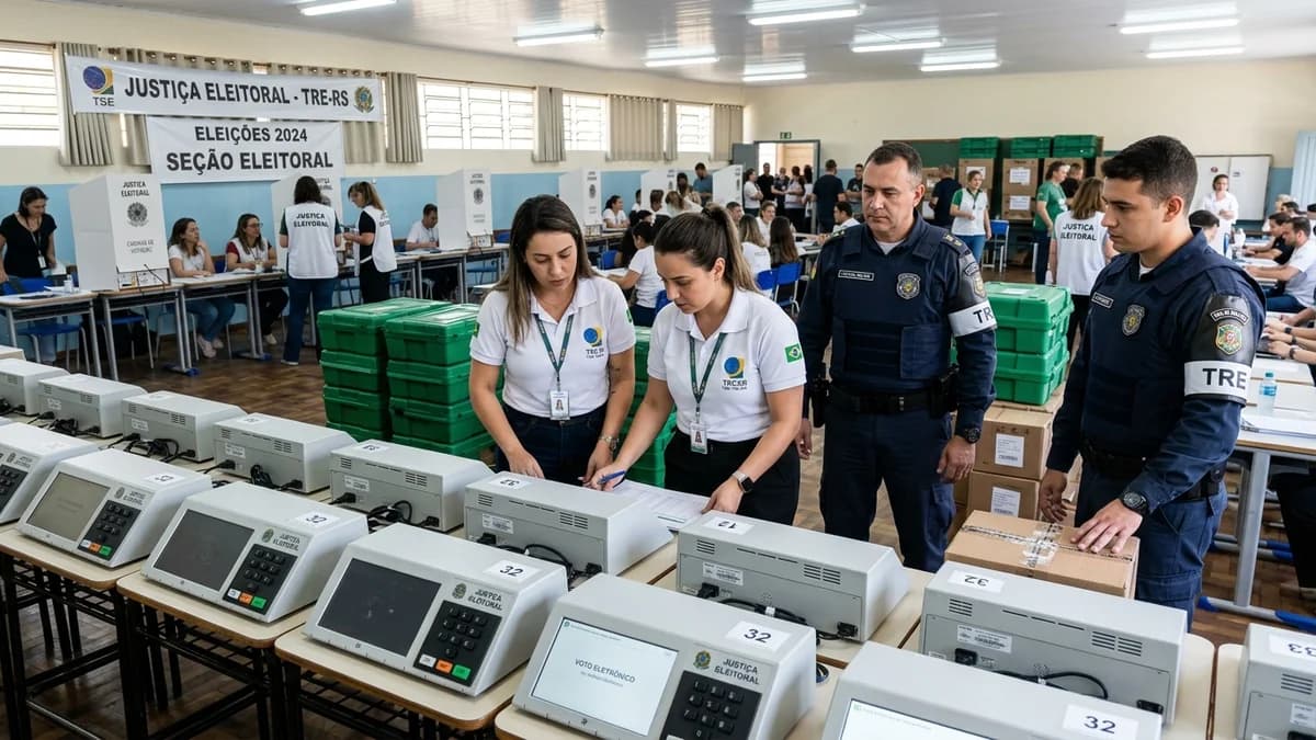 Conozca la operación de seguridad del TRE-MS para las Elecciones 2026 en Mato Grosso do Sul: plan por tormentas, 7.106 urnas y guardias del MPT-MS.